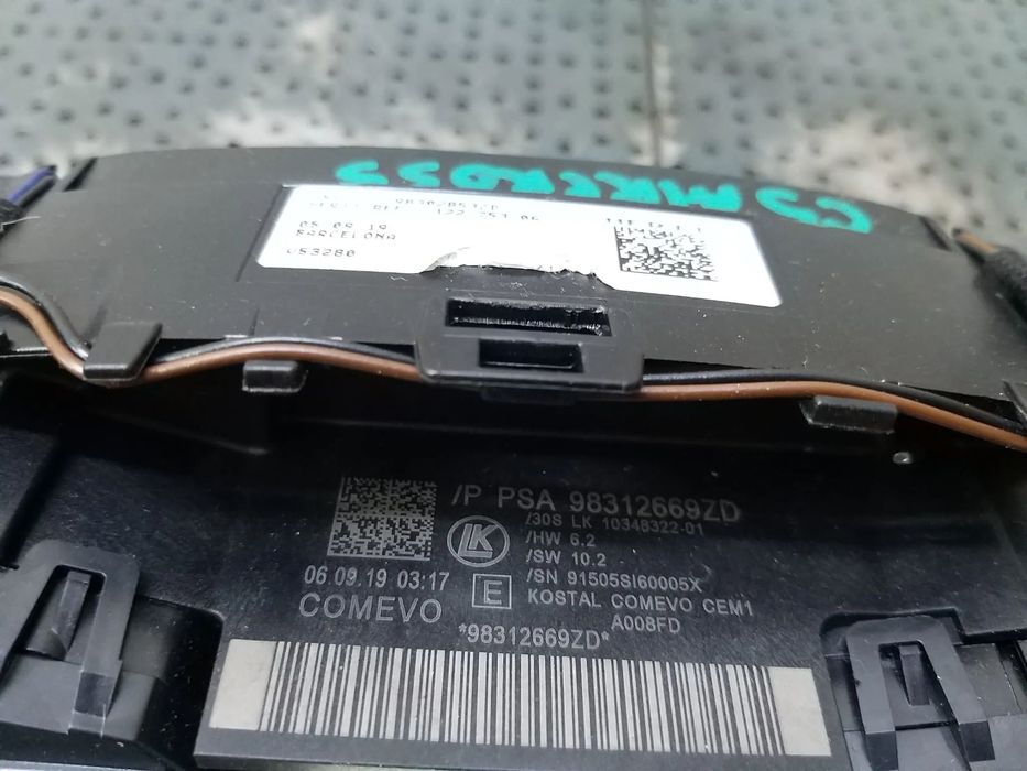 Bloc manete semnalizare stergator parbriz tempomat spirala volan cu padele citroen c5 aircross 1011599306