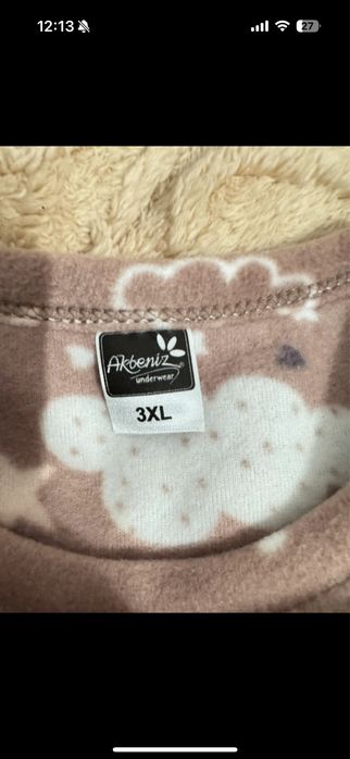 Set pijama groasa dama, 3XL