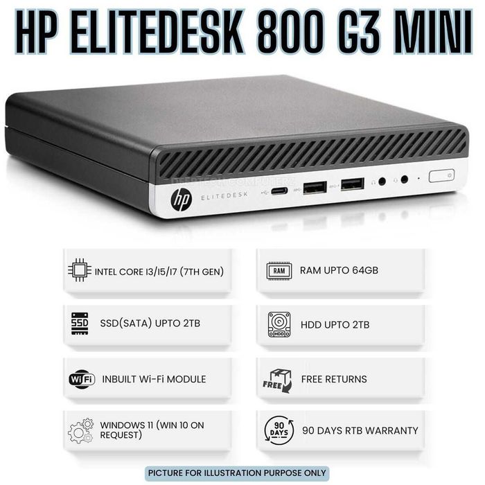 PC Hp Elitedesk 800 g3 16GB SSD 240 Intel Core i5-6600 i5-7400 i7-6700