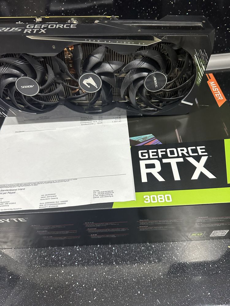 Видеокарта Gigabyte Aorus Master RTX 3080