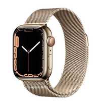 Apple watch 7 series stainless steel milaneese loop gold