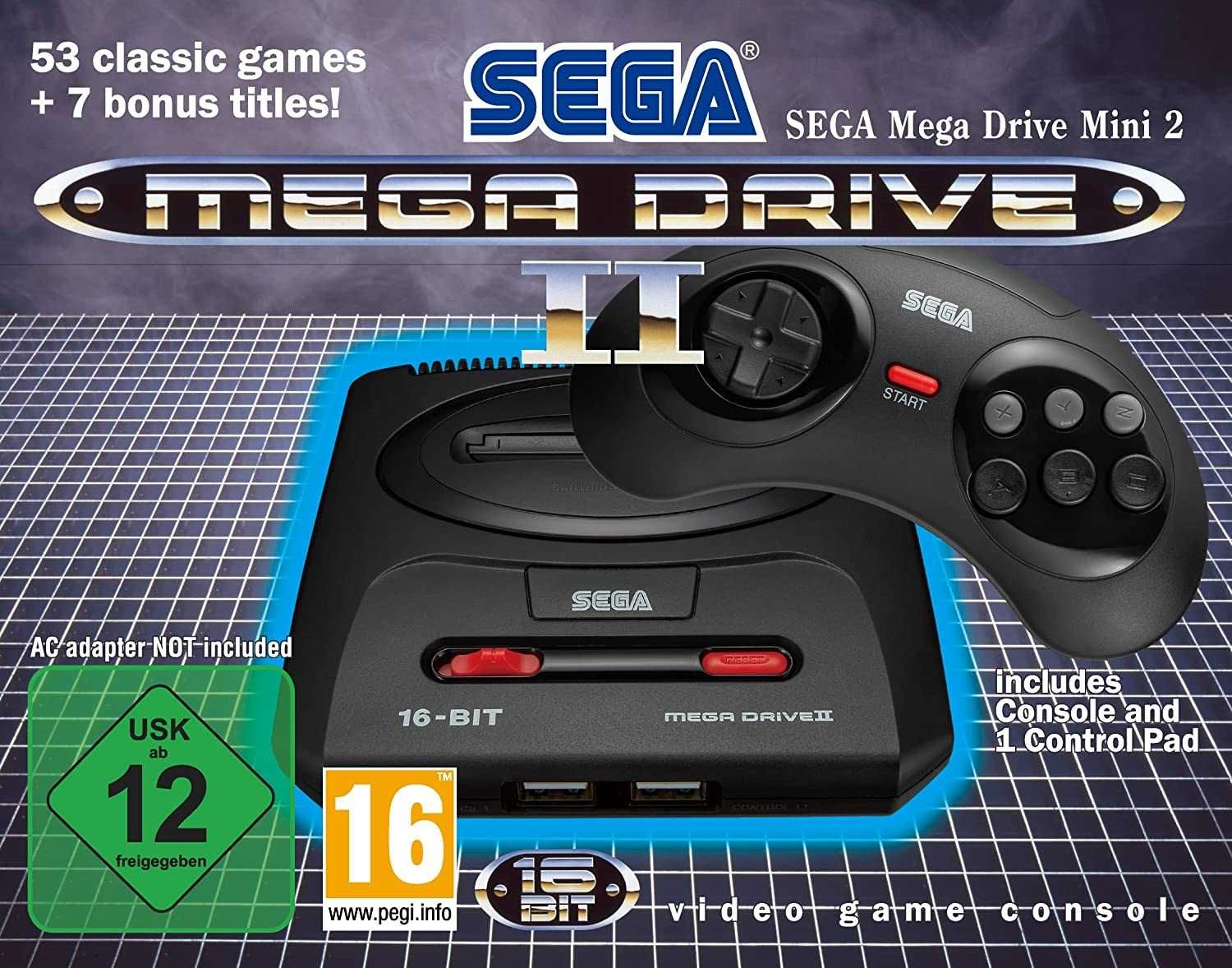 Оригинал Sega Mega Drive Mini 2 Конзола 60 Класически Игри Модел 2022г