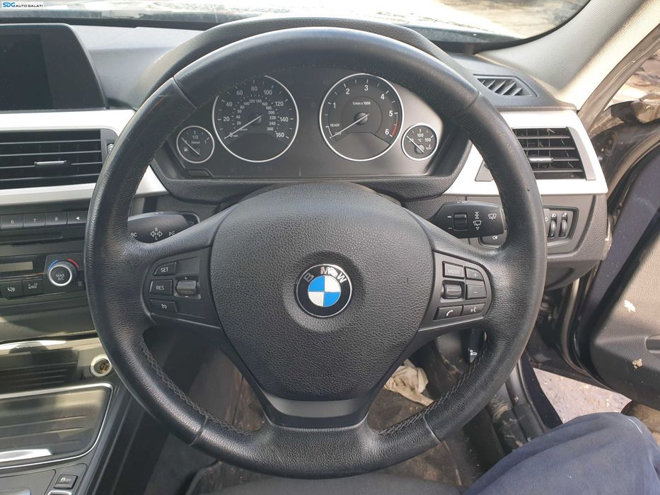 Volan 3 Spite Piele cu Comenzi fara airbag BMW Seria 3 F30 NFL Non Facelift 2011 - 2014 [K2174]