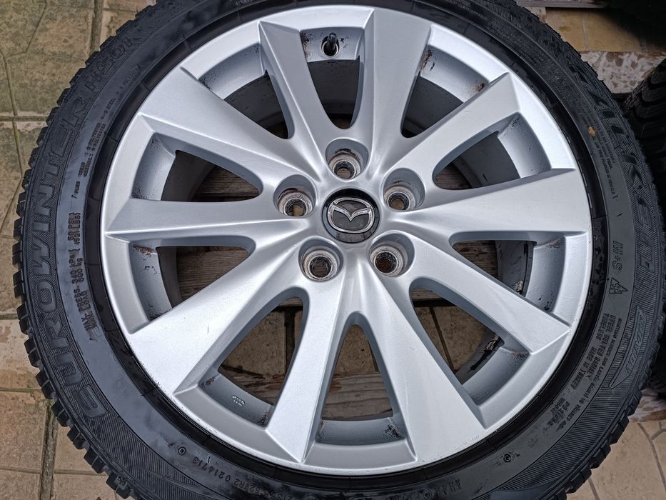 Лети джанти 17ки 5х114.3 Mazda + зимни гуми 215/50/17 Falken
