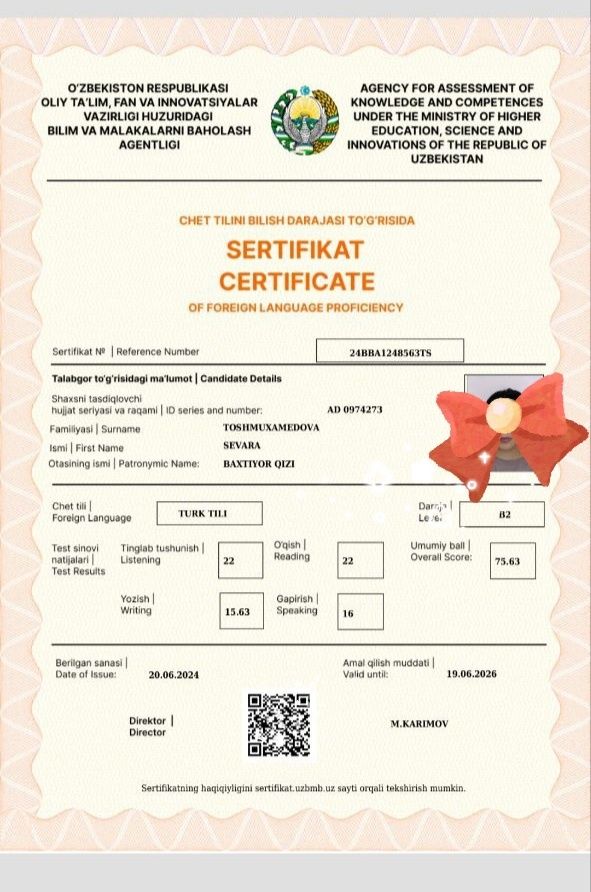 Turk tili darslari