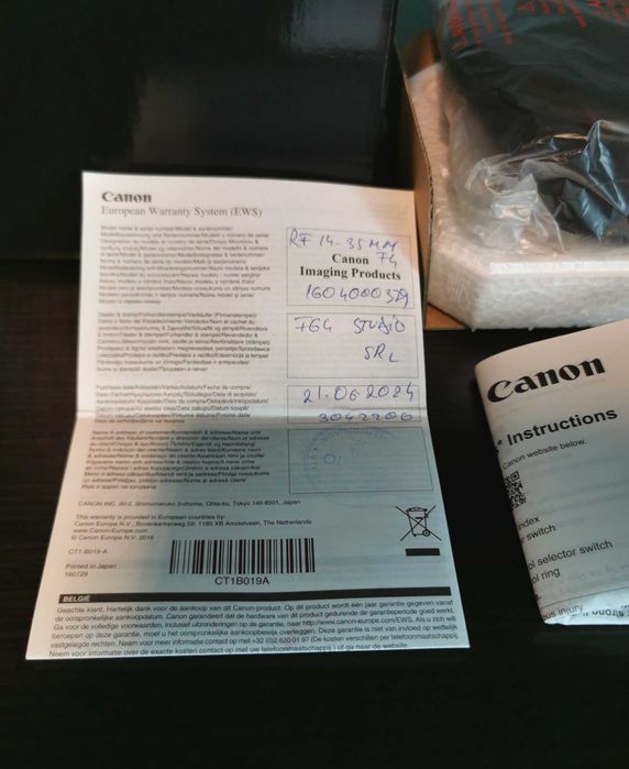 Canon RF 14-35mm F4 L IS USM (ca nou, garantie Ro)