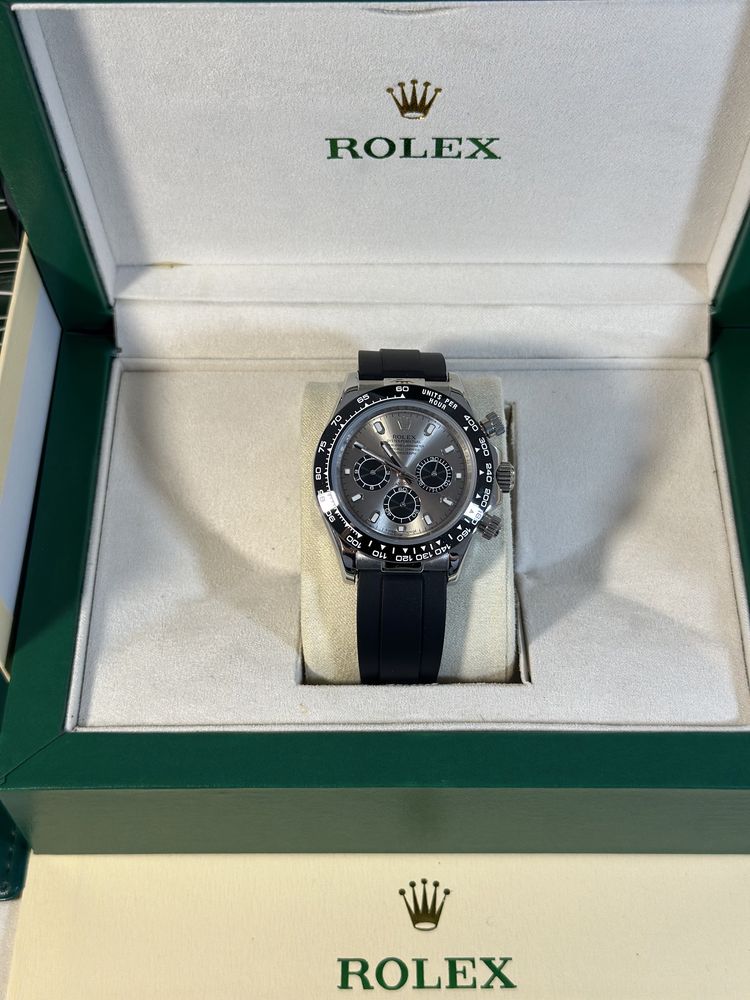 Rolex Daytona Cosmograph Black Rubber Strap 40mm