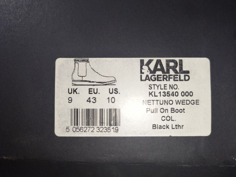 ghete barbati Karl Lagerfeld.