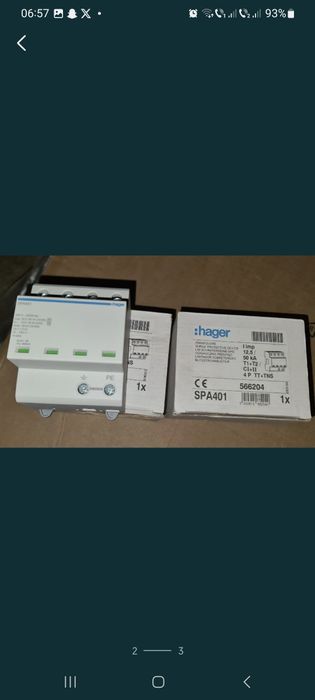 Hager  SPA 401- limitator de supratensiune/ descarcator de retea