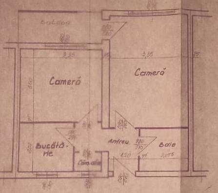 Apartament 2 camere (zona gării)