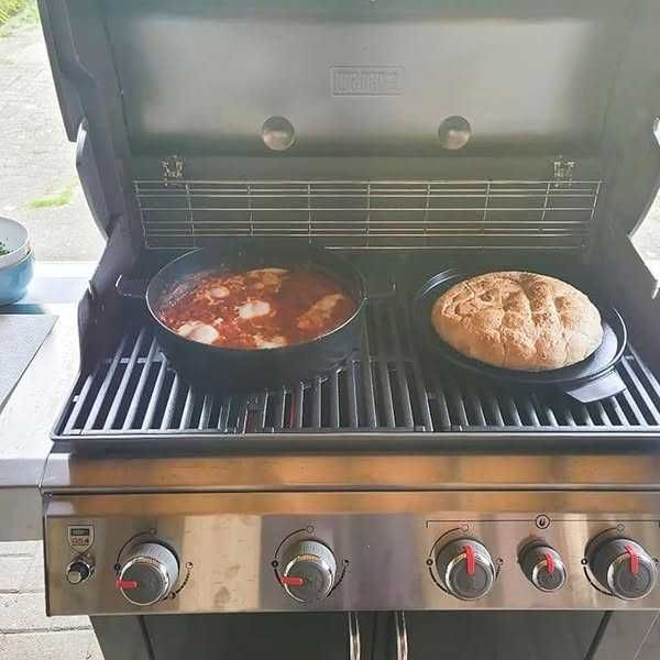 Set de accesorii WELL GRILL Duo pentru grătar pe cărbune din fonta