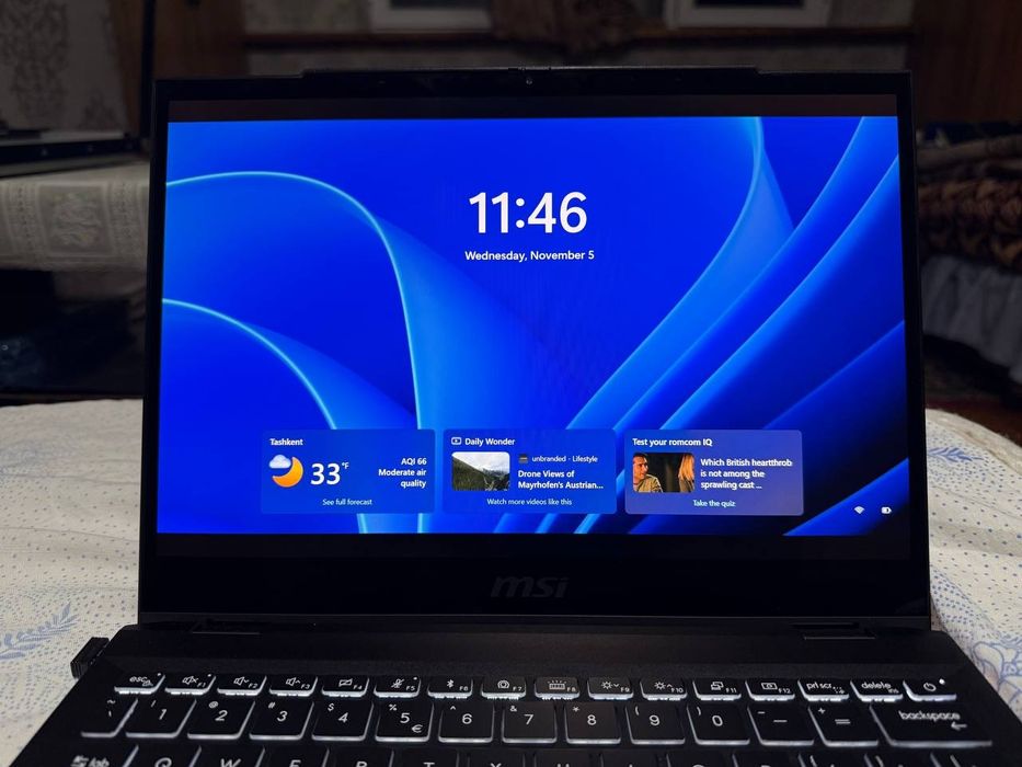 MSI kuchli protsessorli Noutbuk