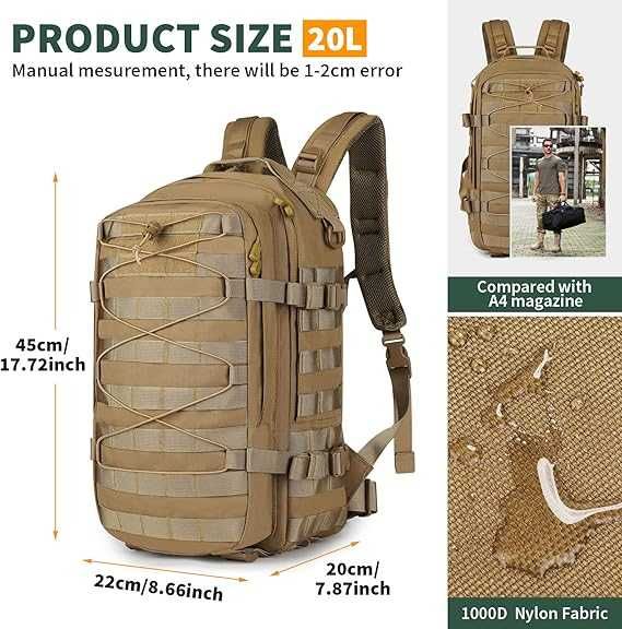 Раница - турист./ военна/ тактическа/ ловна - 20л