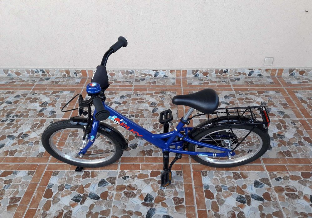 Bicicletă pentru copii 18’ PUKY Youke 18-1, ALUMINIU – Albastru