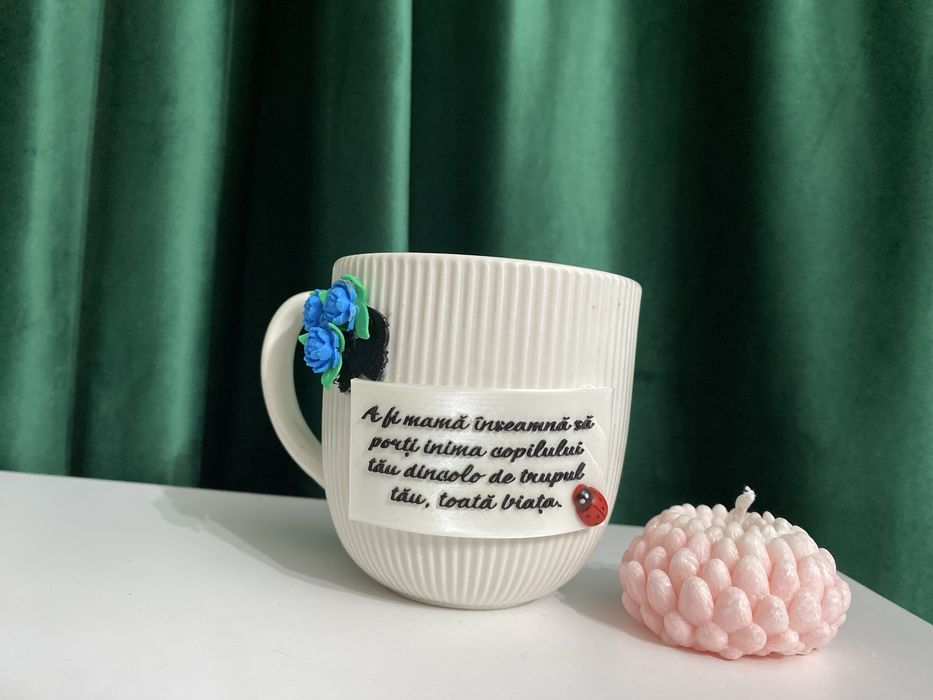 Cana  personalizata cu mama 3D