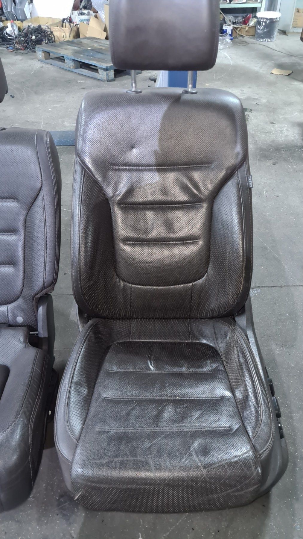Кожен салон кафяв Обдухване Подгрев VW Touareg 2012 7P Туарег