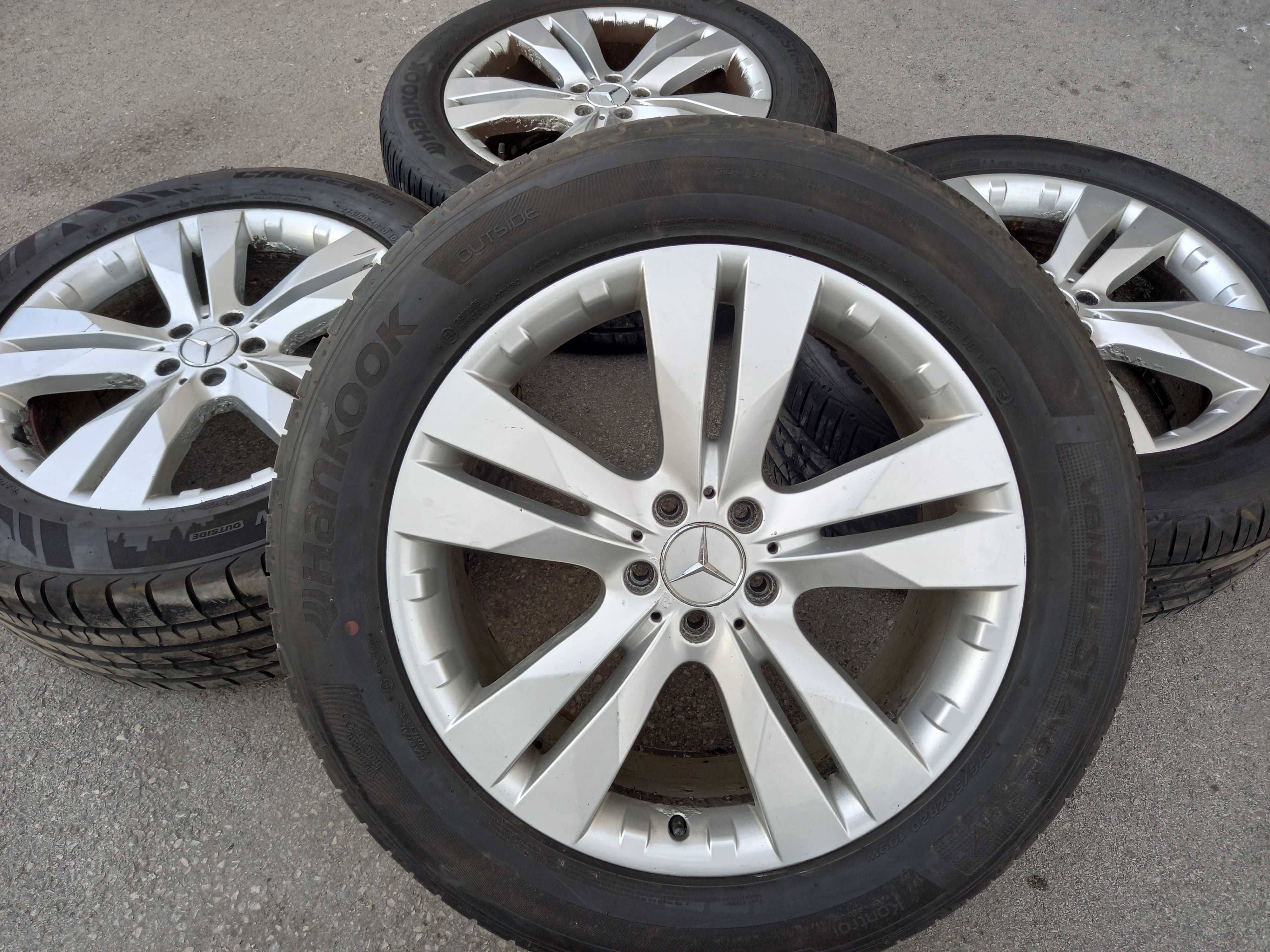 5х112/20 с гуми Мерцедес МЛ W164 W163 ГЛ 5x112/20 Mercedes ML GL