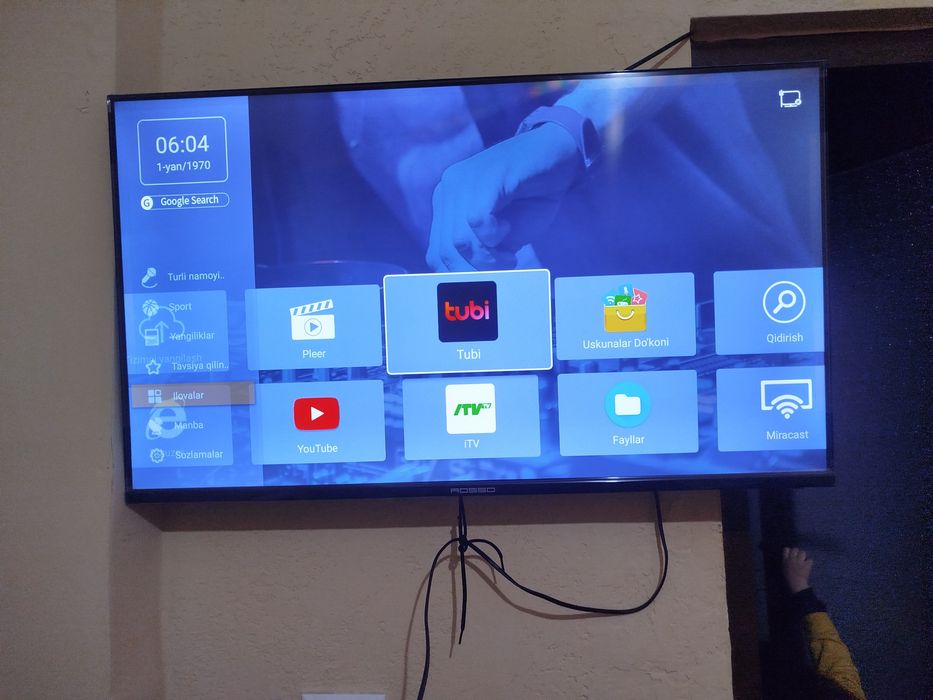 ROSSO 43 SMART TV FULL HD sotladi srochna 1.600 Kami bor