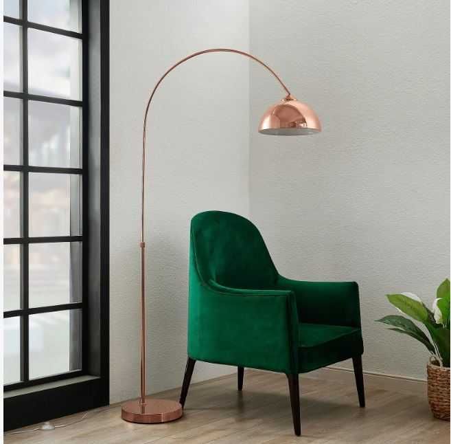 Lampă cu arc Lindby 4018247 Lennart, cupru, reglabilă pe înălțime, E27