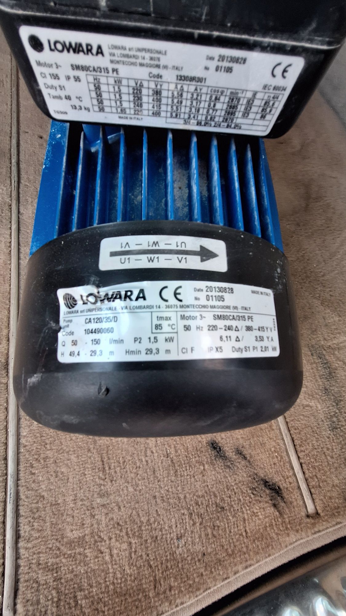 помпа lowara ca120/35/D