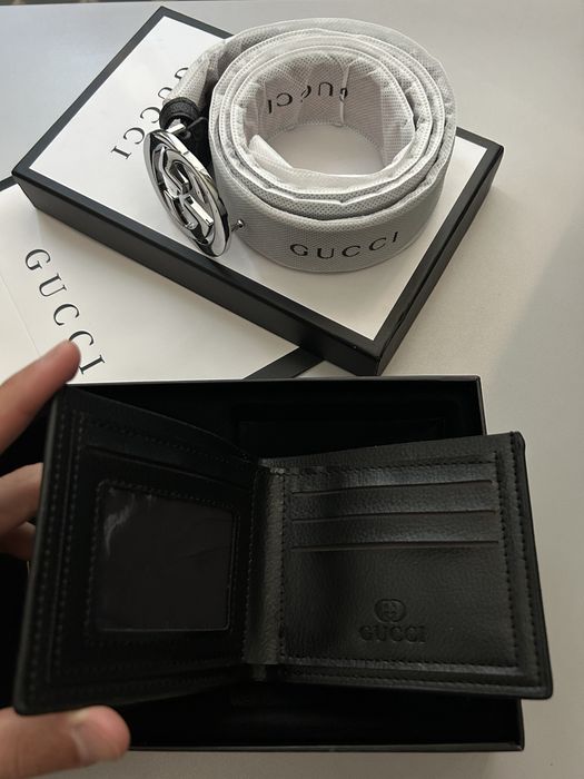 Gucci колен и портфейл.