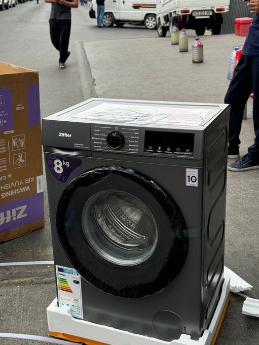 Kir yuvish  mashinasi ziffler 8 kg invertor mator dastafka bor