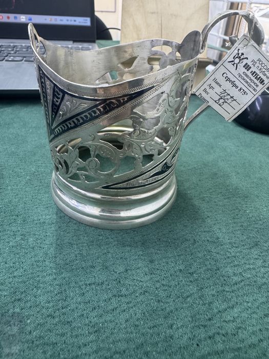 Подстаканник серебряный