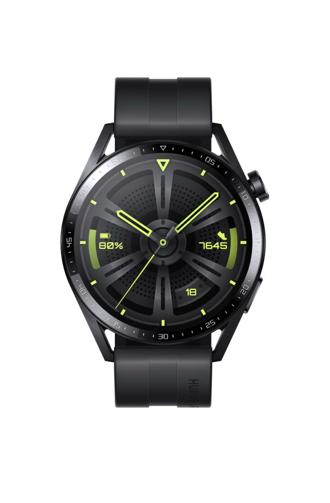 Смарт часовник Huawei Watch GT3, 46 mm, Fluoroelastomer Strap, Black