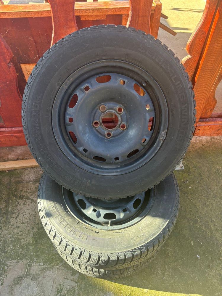 Anvelope Seiberling winter (M+S) + Jante de tablă (175/70R14)