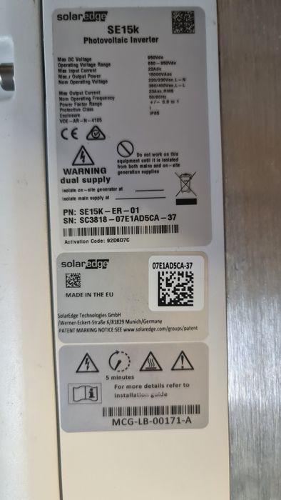 invertor 15kw 3ph Solaredge panou solar casa verde