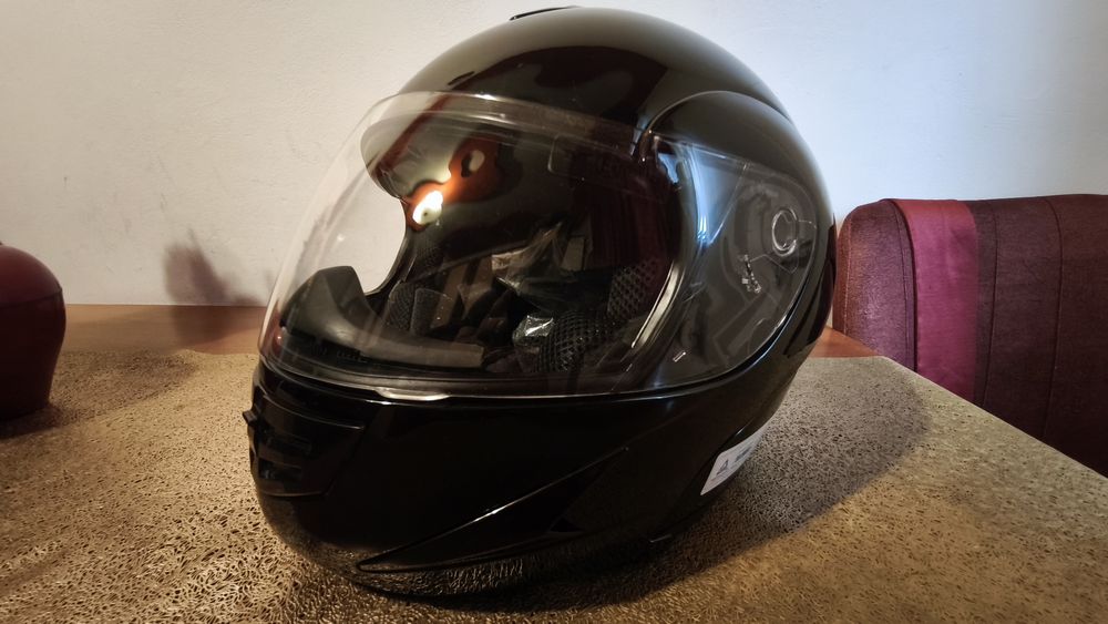 Casca moto Flip-up B-Square neagră, noua nefolosită, perfectă mărime