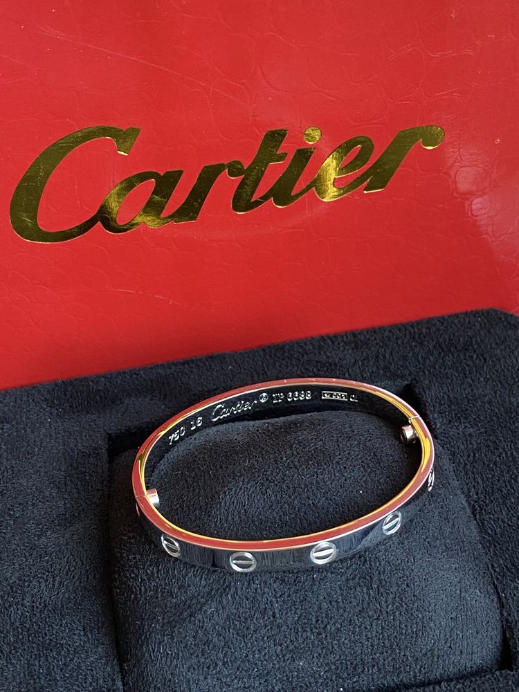 Brățară Cartier LOVE 16 White Gold 23K