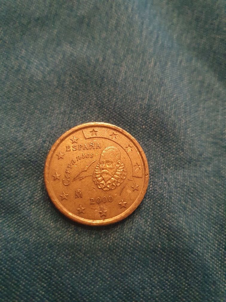 Moneda 50 centi moneda rara, an 2000 colectie colectionari