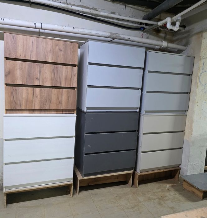 Комоды 81х44х90. ПВХ кромка. Каспи рассрочка