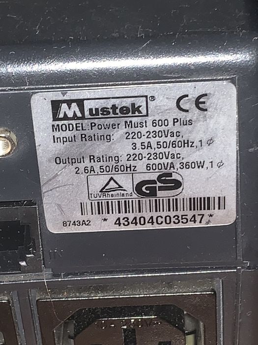 UPS PowerMust 600VA и 400VA