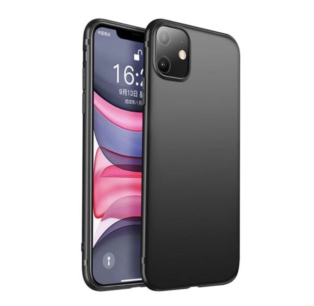 Husa Slim Silicon G Case Transparenta/Neagra Iphone 12/13 Pro Max