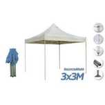 Cort Pliabil Pavilion Gradina 3x3m - ALB