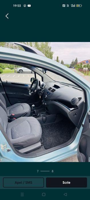 Chevrolet Spark verde turcoaz