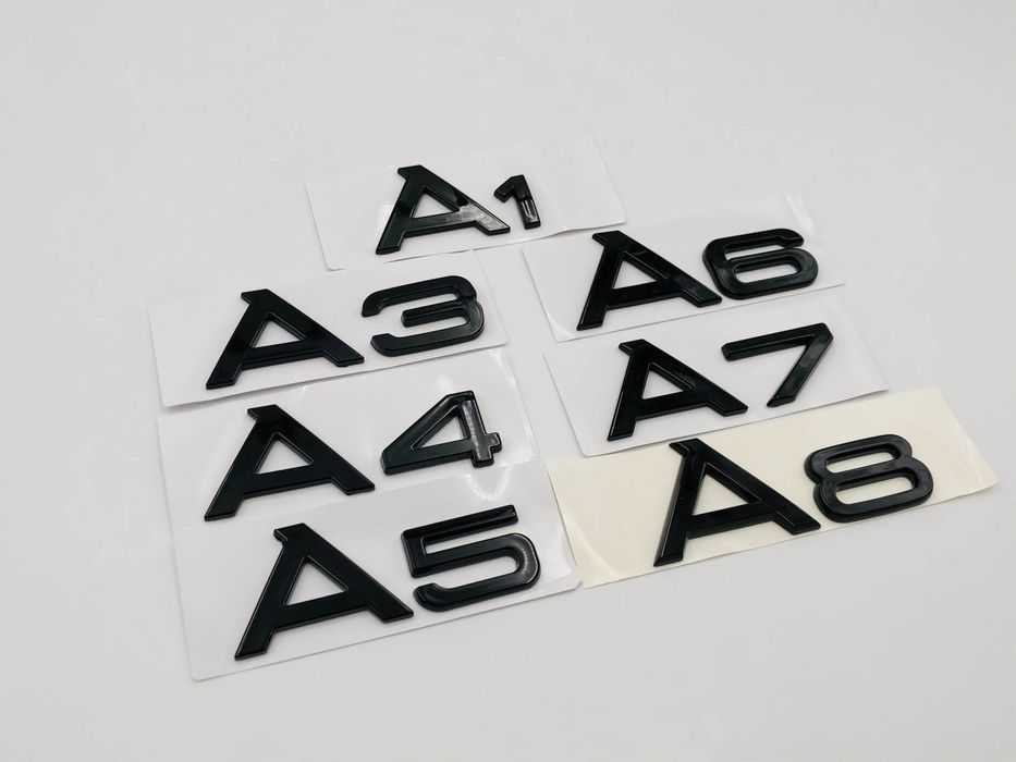 Emblema Audi A1 spate negru