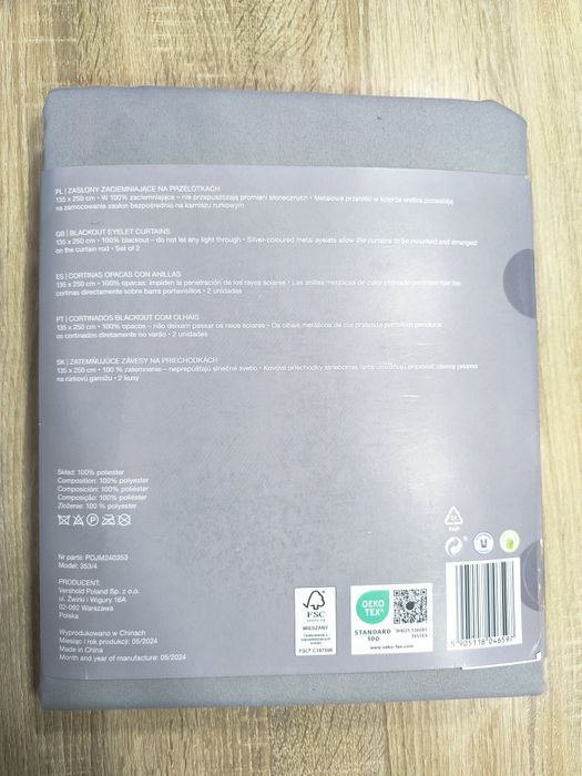 Draperii blackout gri