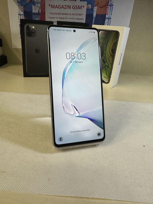 Samsung note 10 lite / 128 gb / garantie / cadou folie de sticla