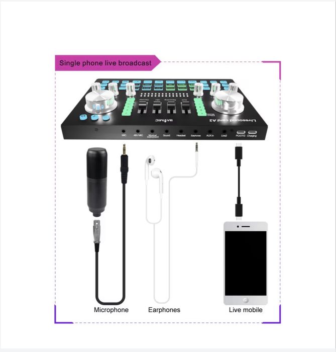 Mixer audio pentru studio Live profesionala