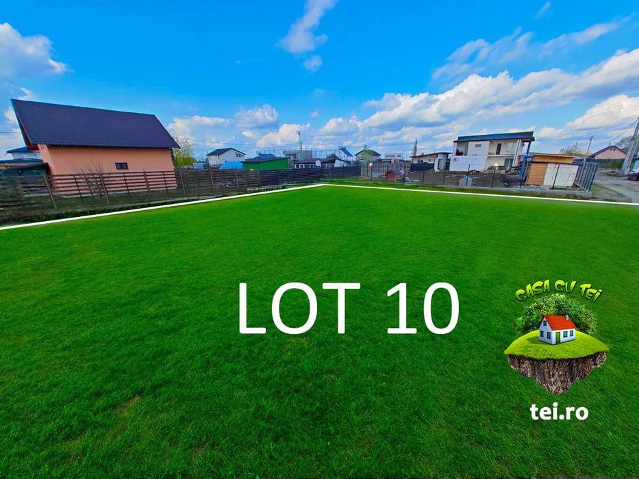 Teren rezidential cu acces la sosea in cartier locuit Casa cu Tei