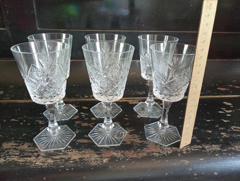 Хрустальные фужеры Чехословакия