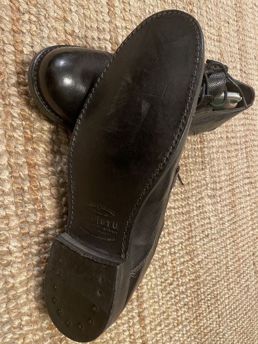 Pantofi piele negri Bedstu 45 (Goodyear welt)