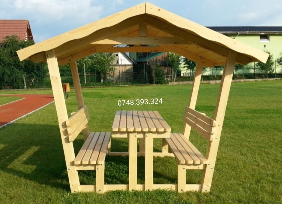 Foisor  pavilion  din lemn masiv bușteni