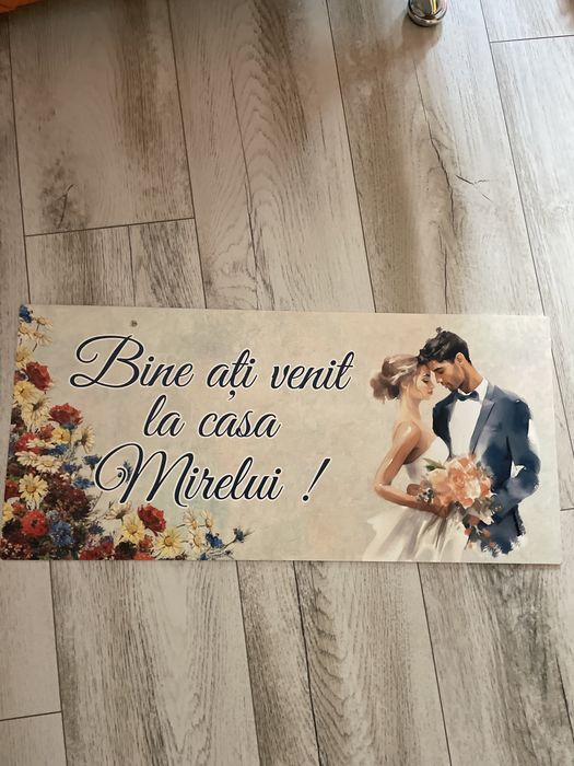 Plancarda nunta pentru mireasa/mire