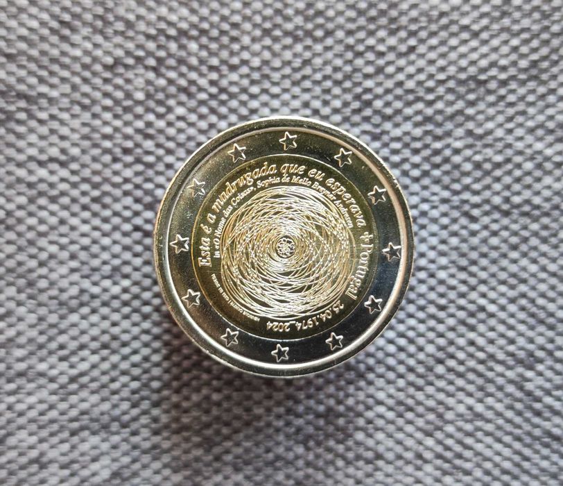 2 евро Португалия 2024 Революция