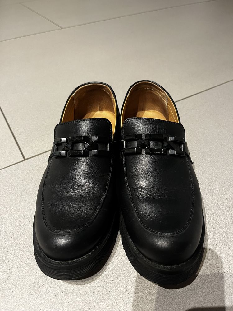 Pantofi loafers Marelbo piele naturala marime 35 potriviti 36 mic
