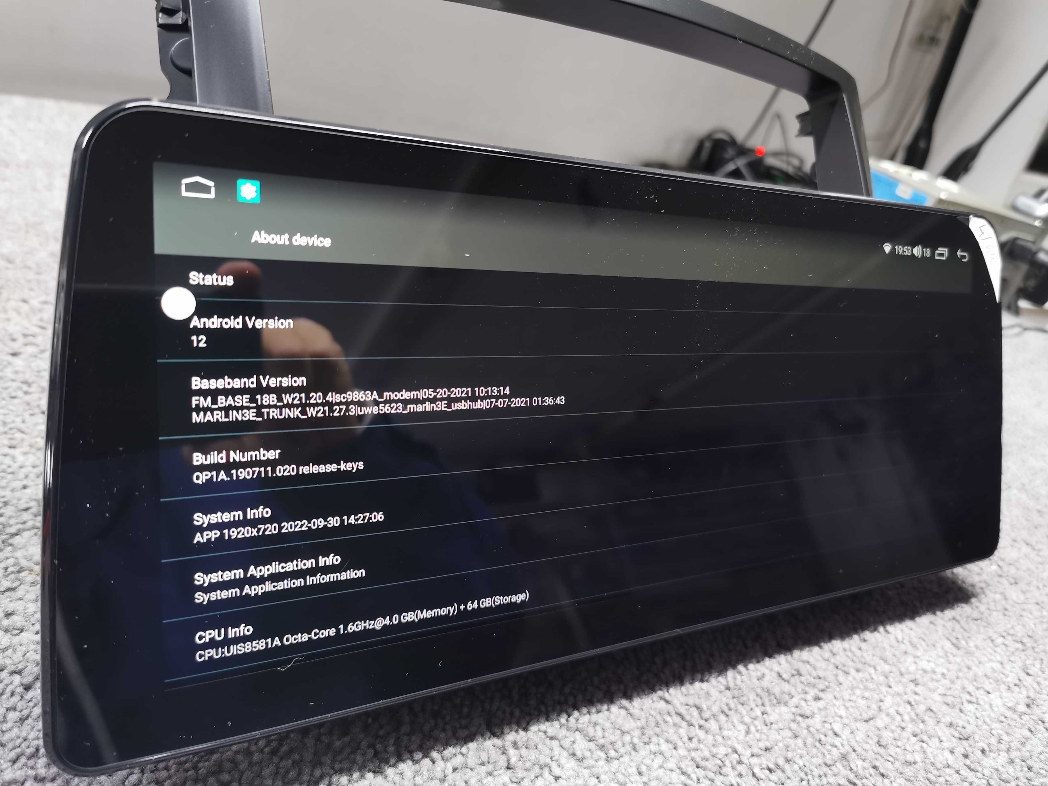 Navigatie Android Mitsubishi Pajero 4/64gb 12,3 inch octacore